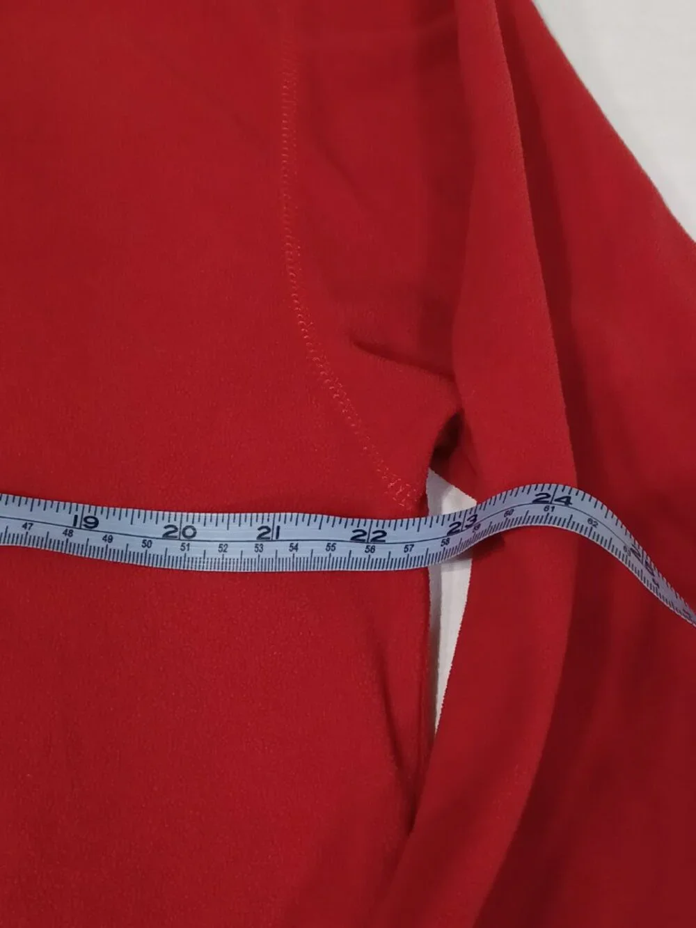 The North Face TKA 100 Fleece Pullover Mens Large Red 1/4 Zip Lightweight Jacket